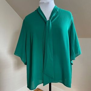 Eloquii Bow Tie Blouse - 18